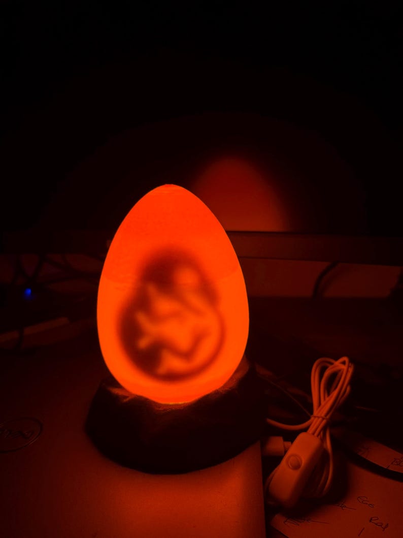 Jurassic Dinosaur Egg Lamp – 3D Printed Prehistoric Night Light | Unique Dino Gift for Kids & Adult image 19