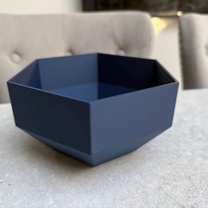 Maceta hexagonal para suculentas / Decoración moderna para plantas / Opciones de color / Impresión 3D imagen 2