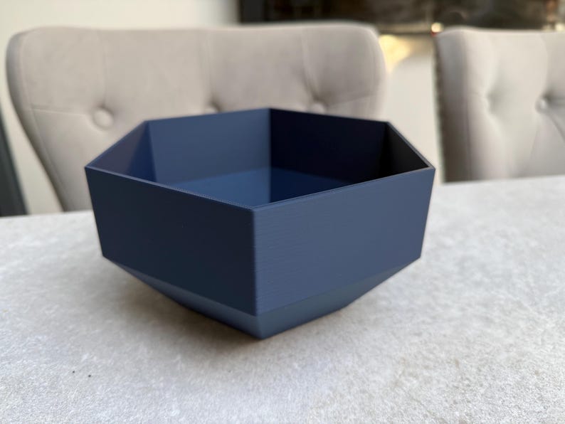 Maceta hexagonal para suculentas / Decoración moderna para plantas / Opciones de color / Impresión 3D imagen 2