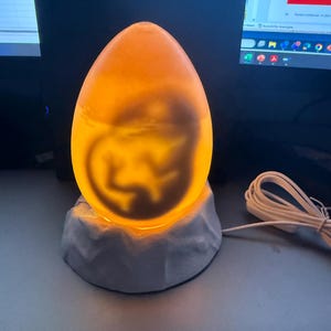 Jurassic Dinosaur Egg Lamp – 3D Printed Prehistoric Night Light | Unique Dino Gift for Kids & Adult image 10