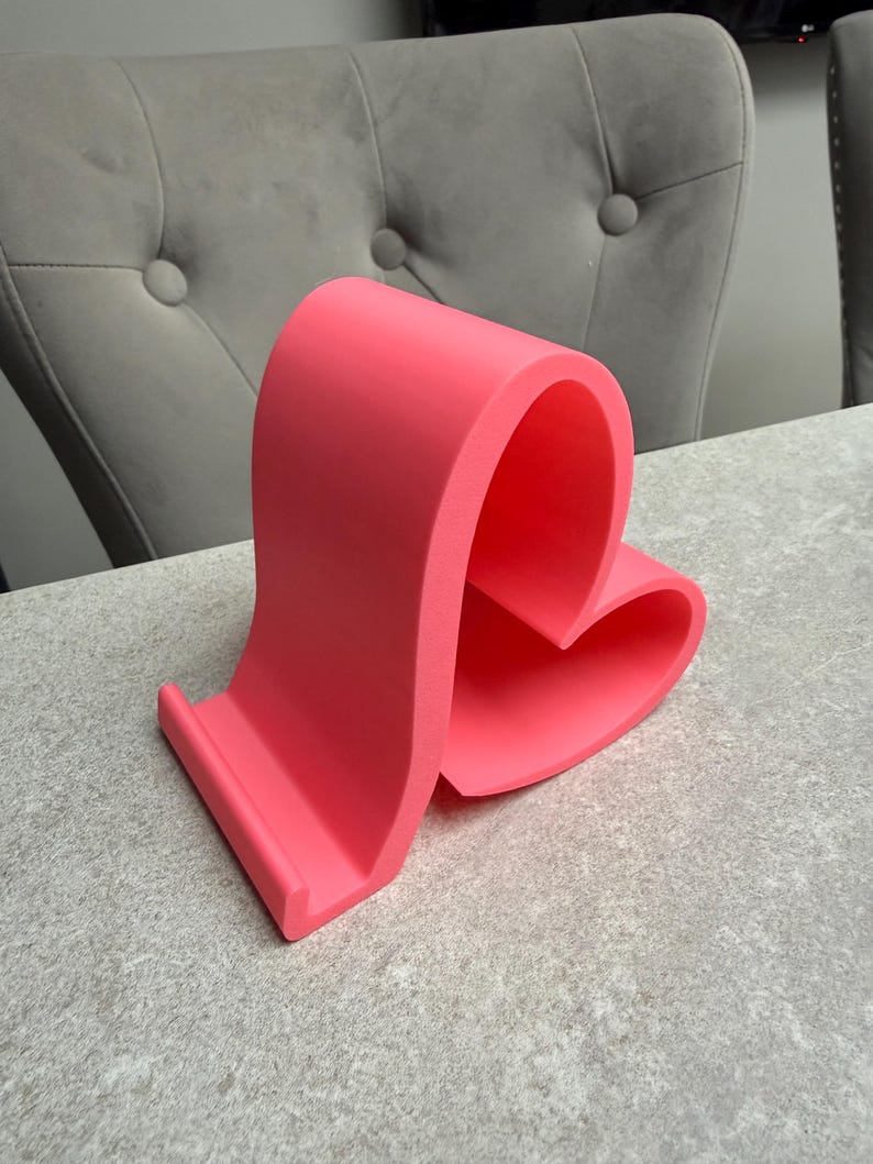 Heart Shaped Phone Stand – 3D Printed Smartphone Holder – Cute Desk Accessory – Gift for Her – Multiple Colours – Valentine’s Day Gift image 13