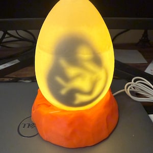 Jurassic Dinosaur Egg Lamp – 3D Printed Prehistoric Night Light | Unique Dino Gift for Kids & Adult image 3
