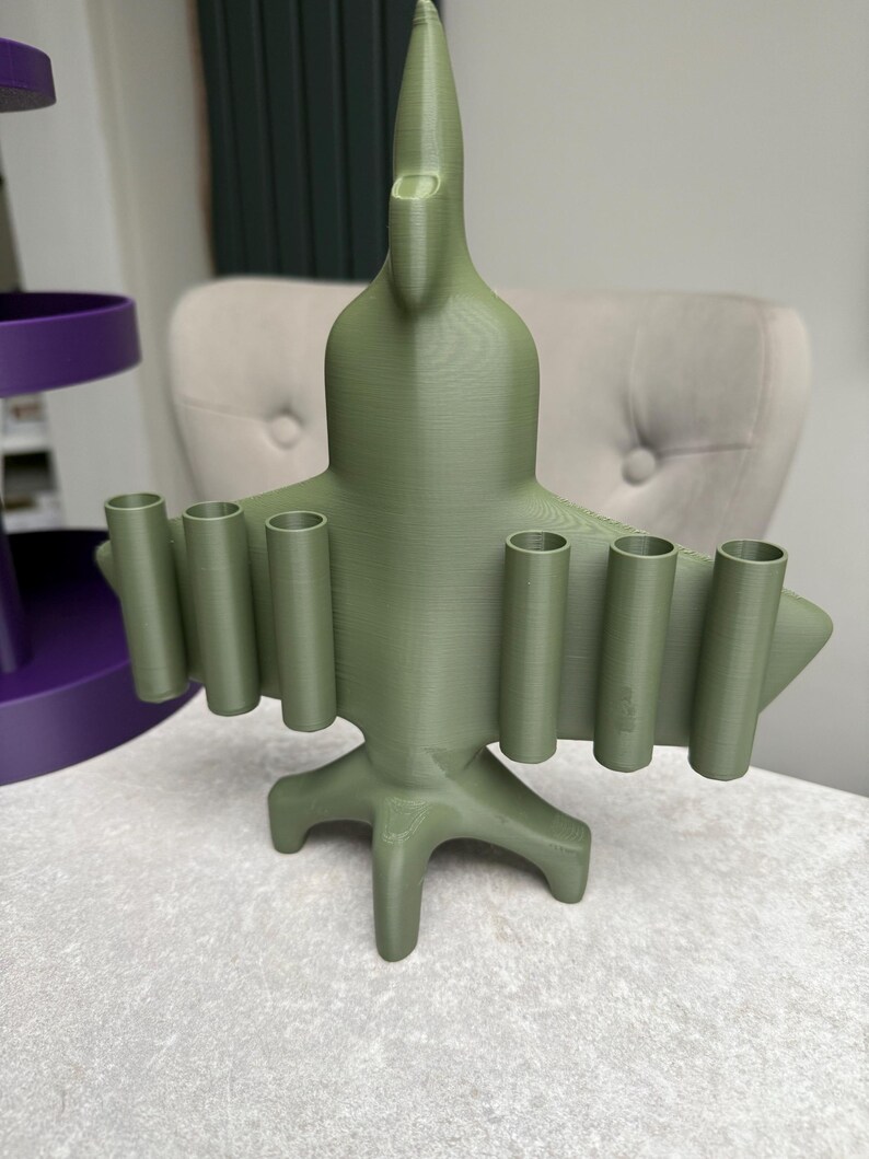 3D Printed Fighter Jet Pen & Pencil Holder – Desk Organiser for Aviation Lovers image 6