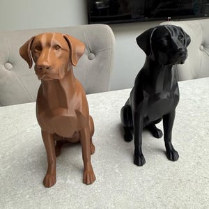 Charming Labrador Dog Sculpture – Custom Colours – 3D Printed- Handmade in the UK image 10