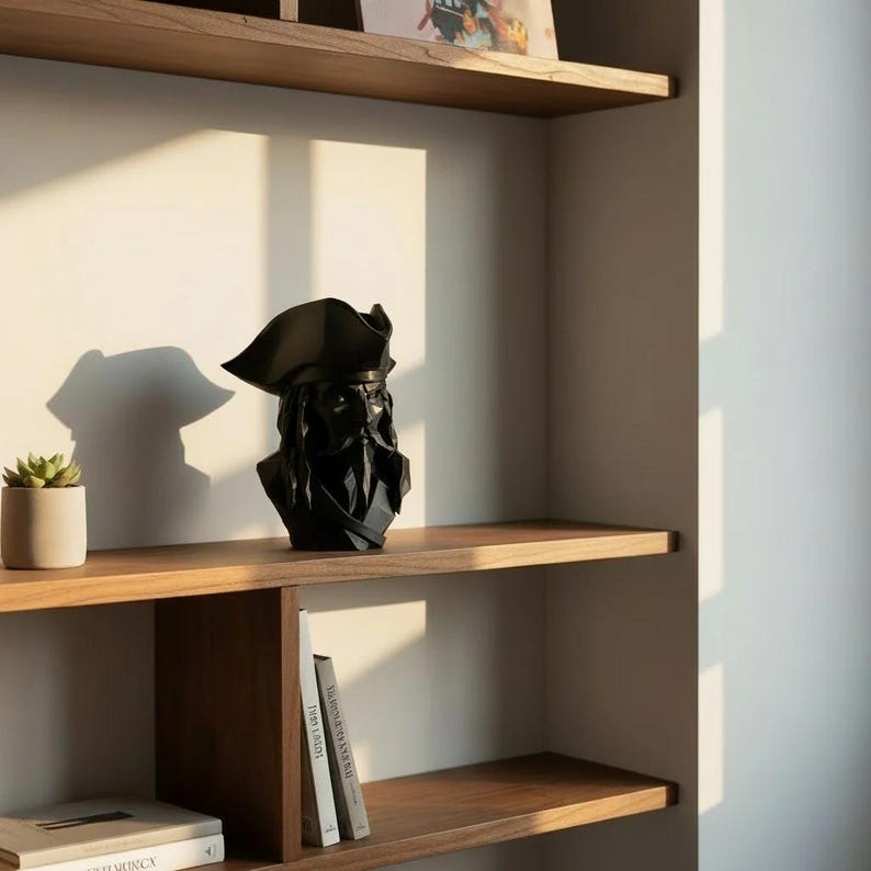 Pirate Bust Decor | 3D Printed Pirate Statue Bild 7
