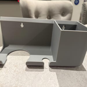 Hairdryer & Bathroom Organiser Holder | Stylish Wall-Mounted Storage in Multiple Colours 3D Printed zdjęcie 2