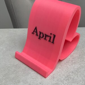 Heart Shaped Phone Stand – 3D Printed Smartphone Holder – Cute Desk Accessory – Gift for Her – Multiple Colours – Valentine’s Day Gift image 2