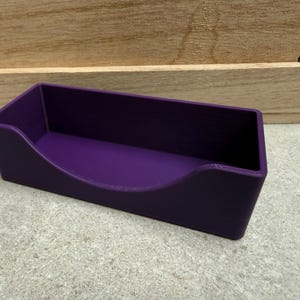 Business Card Stand/Holder – Custom Color Options | Desk Organizer | Modern Card Holder | 3D printed immagine 2