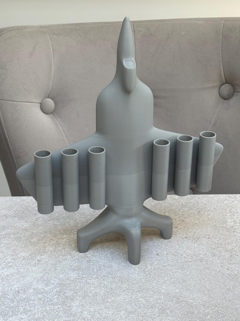 3D Printed Fighter Jet Pen & Pencil Holder – Desk Organiser for Aviation Lovers image 3