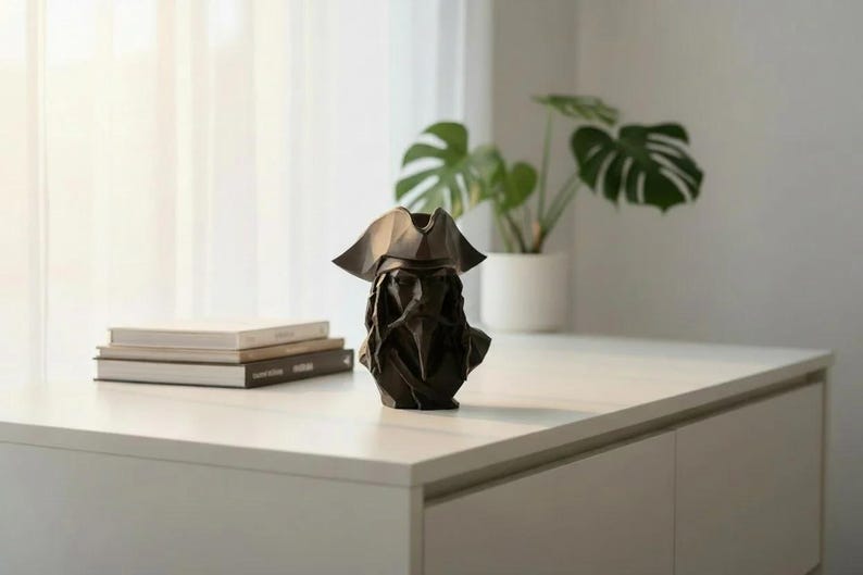 Pirate Bust Decor | 3D Printed Pirate Statue Bild 17