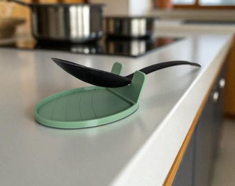 3D Printed Spoon Rest: Modern Kitchen Utensil Holder