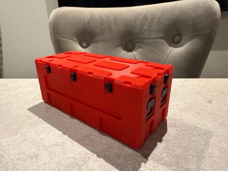 3D Printed COD Warzone Loot Crate | Gamer Gift | Custom Gaming Decor | Kids small storage box image 2
