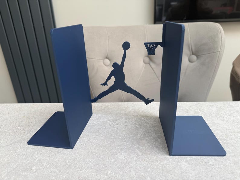 Basketball Dunk Bookends – Unique Sports Lover Gift | Custom Colours | Modern Home & Office Decor 3D Printed image 2