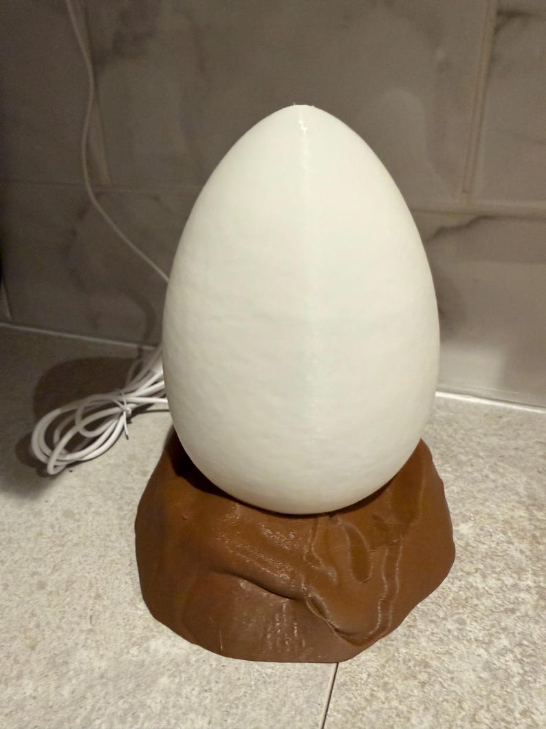 Jurassic Dinosaur Egg Lamp – 3D Printed Prehistoric Night Light | Unique Dino Gift for Kids & Adult image 11