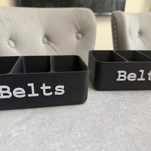 3D Printed Belt Organizer – Custom Belt Rack for Closet – Personalized Belt Holder Gift for Him – Men's Closet Storage – Father's Day Gift image 5