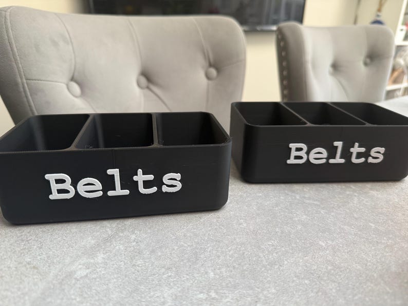 3D Printed Belt Organizer – Custom Belt Rack for Closet – Personalized Belt Holder Gift for Him – Men's Closet Storage – Father's Day Gift image 5
