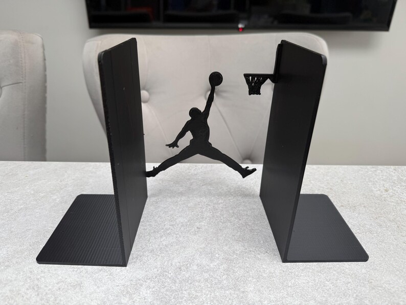 Basketball Dunk Bookends – Unique Sports Lover Gift | Custom Colours | Modern Home & Office Decor 3D Printed image 8