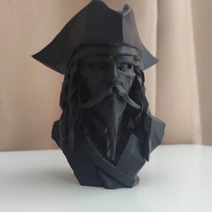 Pirate Bust Decor | 3D Printed Pirate Statue Bild 13