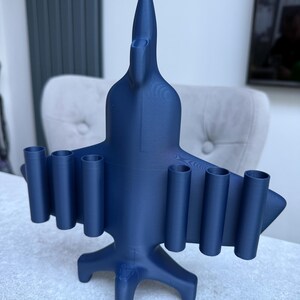3D Printed Fighter Jet Pen & Pencil Holder – Desk Organiser for Aviation Lovers image 2