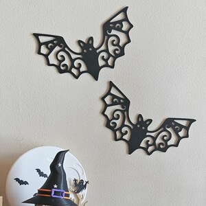 3D Printed Bat Wall Decor | Halloween Bat Decorations | Gothic Home Decor | Decorative Bat Wall Art | Spooky Halloween Decor UK image 1