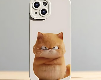 Cat iPhone Case: Soft Matte Silicone, Shockproof Cover