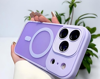 Magnetic Matte Shockproof Case for iPhone 11-17 Pro Max – MagSafe Compatible Cover