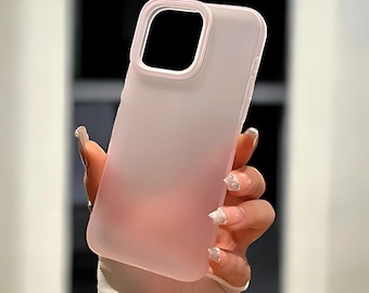 Soft Matte Transparent iPhone Case: Shockproof Silicone Bumper