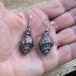 Earrings with Shells covered in Copper jewellerymadeinitaly jewelleryitalianethnic jewellery