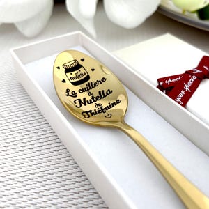 Ausgefallener Nutella-Löffel - Cuillère Nutella pour votre meilleure amie - Hobbye de chocolat sucré français