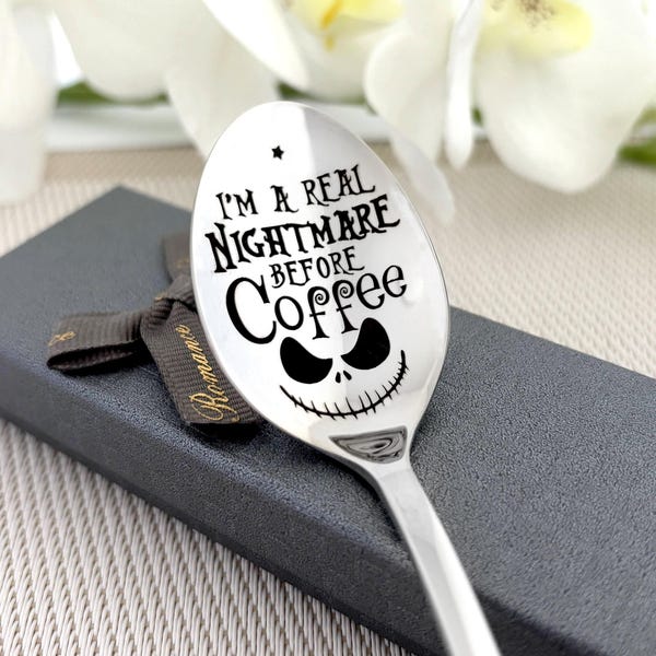Alptraum vor Kaffeelöffel - Weihnachtsgeschenk Film Fan - Weihnachtsgeschenk - Überraschungs Geschenk - Jack Skellington inspiriert Geschenk