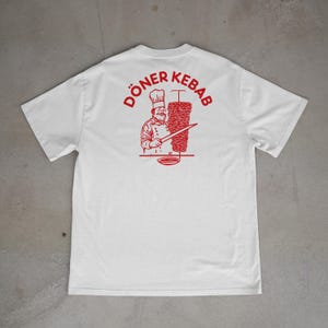 Maglietta Doner Man - Maglietta grafica divertente con kebab | Maglietta con cibo di strada tedesco | Regalo Doner Kebab per buongustai e amici