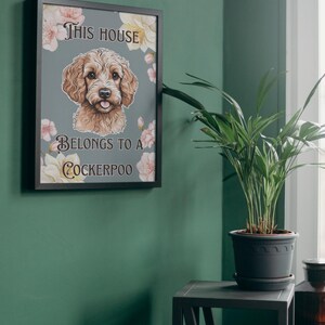 Art numérique de chien doodle de cockapoo
