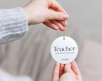Enfeite para Professor • Lembrança de Formatura do Primeiro Ano • Decoração para Sala de Aula ou Escritório