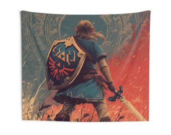 Fantasy Adventure Wall Tapestry: Personalized Gaming Decor for Kids & Teens