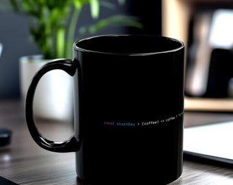 JavaScript Coffee Mug: System Startup Code - Gift for Developers