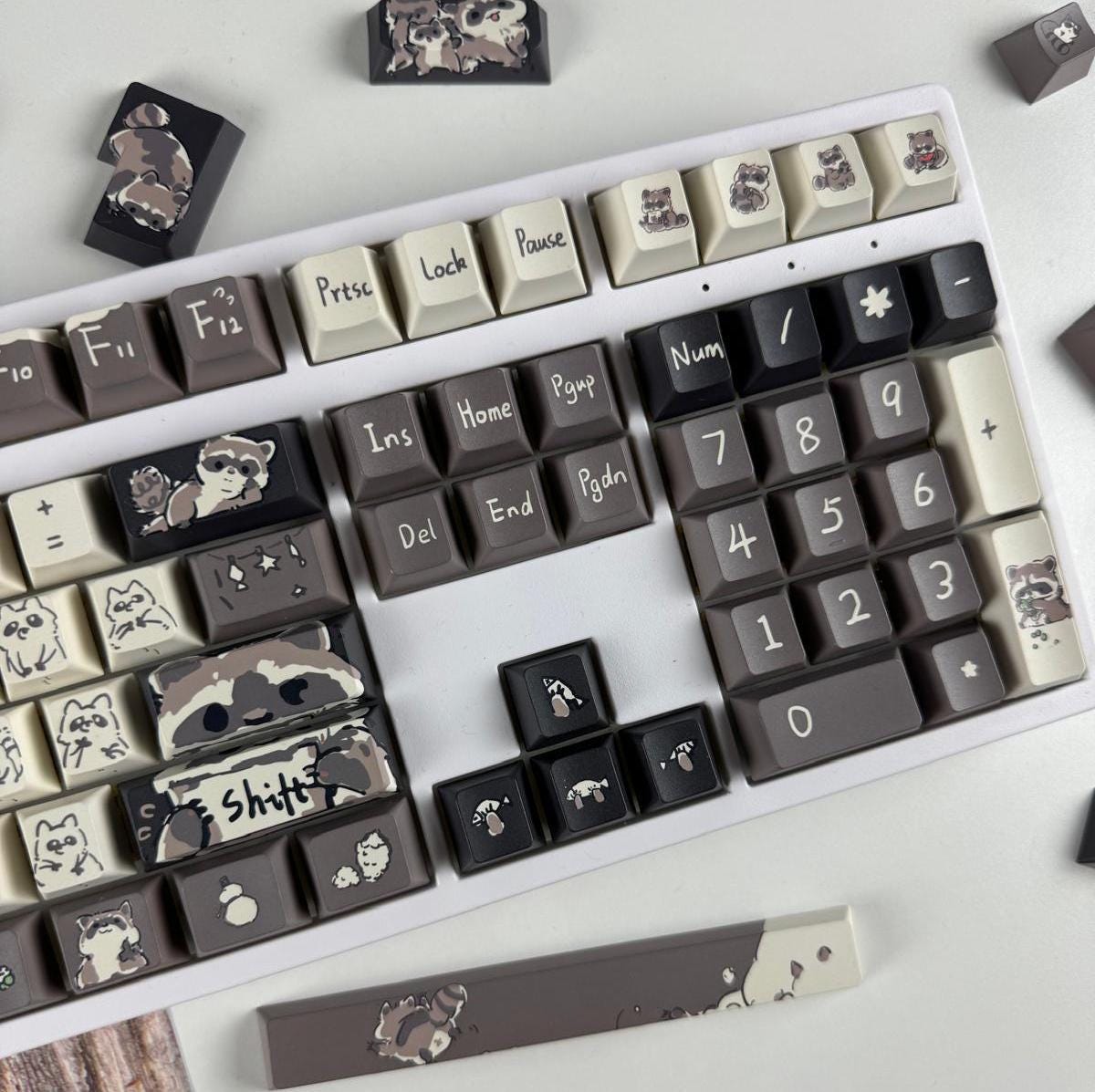 Soulcat Land Brown PBT キーキャップ【茶色 キーキャップ