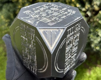 Réplica del artefacto del Abismo del Desierto Carmesí, Cubo Mágico de Fantasía, Coleccionable de RPG, Accesorio de resina pintado a mano, Regalo para jugadores