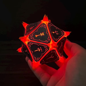 Glowing Mysterious Artefact, Baldur&#39;s Gate Replica, Nightlight Artifact, Led-lights Figurine