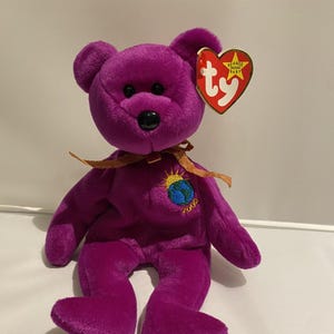 TY Mütze Baby Millenium der Bär mit Fehler