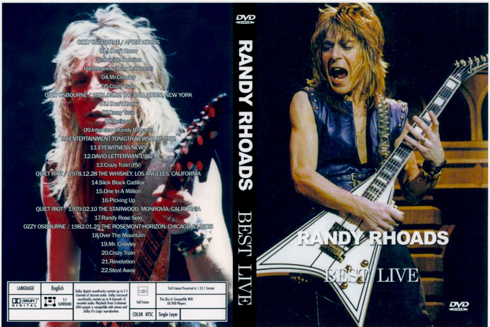オジー・オズボーン / ランディ・ローズ ベスト・ライブ。1DVD - Etsy