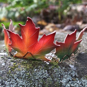 Armure en cuir de feuilles dautomne Couronne Diadème elfique Fae image 1