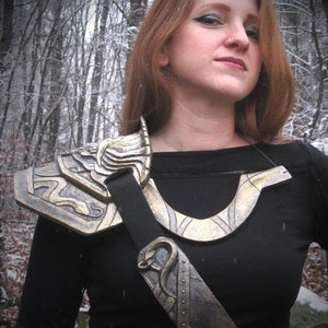 Loki Necklace Gold Battle worn Cosplay Costume image 5