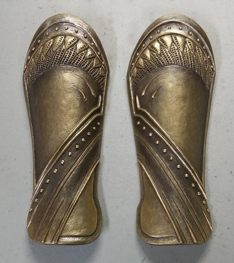 Loki Vambrace Set Cosplay Costume Golden Battleworn Etsy