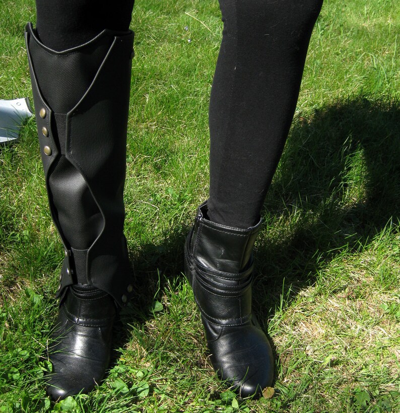 Loki Boot Covers Faux Leather Gaiters Boot Wraps Spats Etsy UK