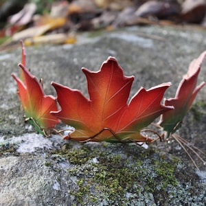 Armure en cuir de feuilles dautomne Couronne Diadème elfique Fae image 4