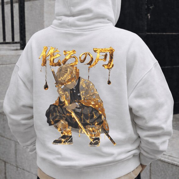 Demon Slayer Anime Hoodie, Zenitsu Shirt, Anime Sweatshirt