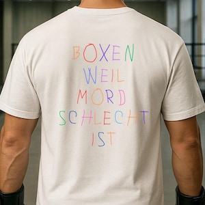 Boxing T-Shirt - Boxing Gift - Boxen Shirt Mann - Fighter Father T-Shirt - Gift for boxer - Boxer Geschenk  - Oversized Gym Shirt