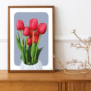 Tulips  - floral digital poster