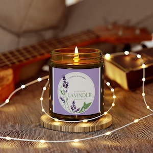 Lavender Scented Candles - Relaxing Aromatherapy Gifts for Home | Candle Set for Self-Care, Home Decor and Gifts, Birthday, Spa, Relaxation