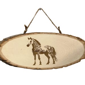 Appaloosa Horse Wood Sign, Rustic Farmhouse Decor, Equestrian Gift, Horse Lover&#39;s Gift, Western Wall Art, Home Decoration